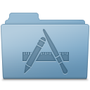 Applications Folder Blue Icon 128x128 png